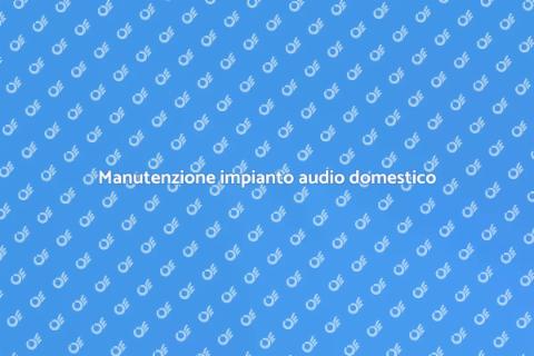 Revisione impianto sonoro domestico