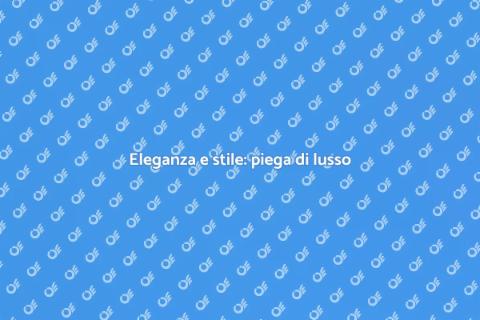 Una piega di lusso per eventi speciali