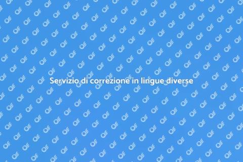 Correzione di bozze in altre lingue