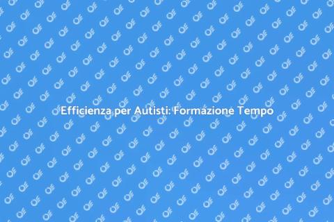 Formazione Gestione Tempo Trasporto