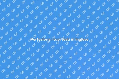 Correzione di bozze in inglese