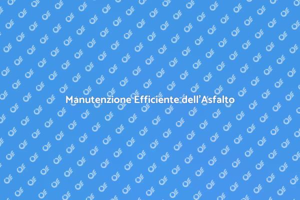 Essenziale Manutenzione Asfalto Commerciale