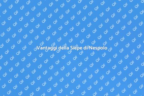 Siepe di Nespolo: Verde Incantevole