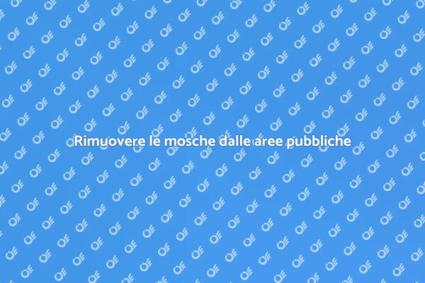 Disinfestazione efficace per aree pubbliche
