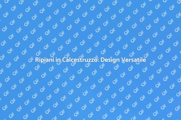 Ripiani in Calcestruzzo: Stile e Resistenza