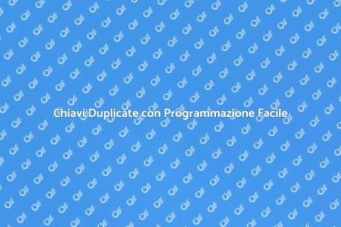 Duplicato Chiave con Programmazione