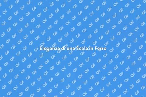 Scala in Ferro con Gradini in Legno
