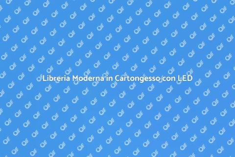 Libreria in Cartongesso Moderna