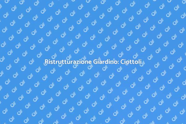 Trasforma il Tuo Giardino con i Ciottoli