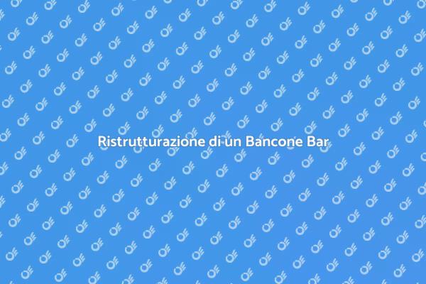 Ristruttura il tuo Bancone Bar d'Epoca