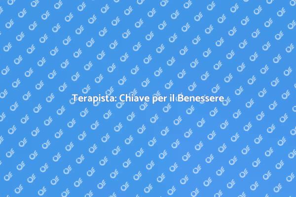 Terapista: Supporto per la Crescita