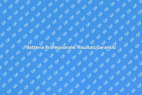 Batteria Professionale per Ristrutturazioni