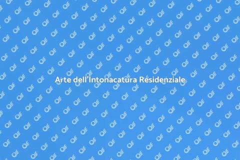 Intonacatura per Ambienti Residenziali