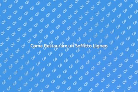Stuccare e Restaurare Soffitto Ligneo