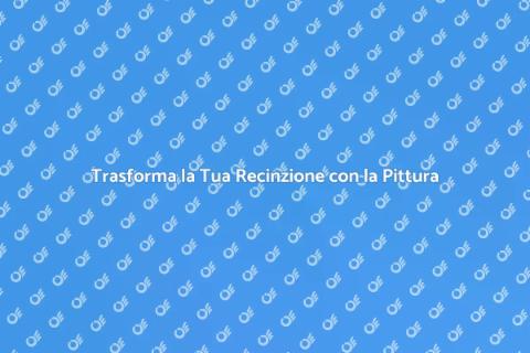 Pittura per Recinzioni Esterne