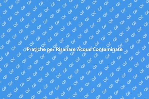 Risanamento Risorse Idriche Contaminate