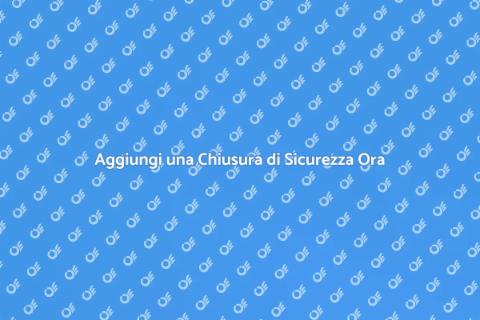 Chiusura di Sicurezza: Proteggi la Tua Casa