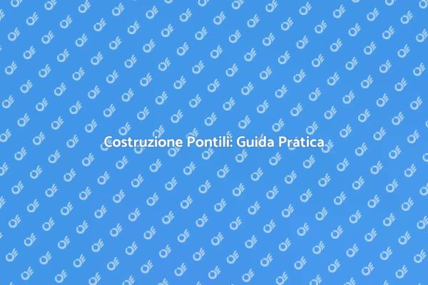 Come Creare un Pontile da Sogno