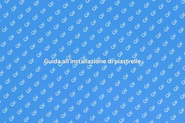 Installazione di piastrelle in porcellana