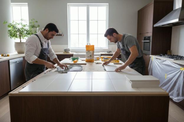 Installare un piano in piastrelle di ceramica