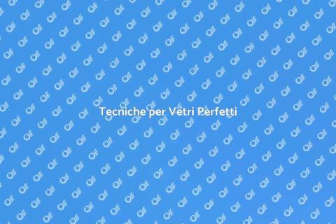 Pulire i Vetri delle Finestre