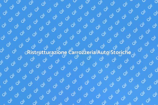 L'Arte del Restauro di Auto d'Epoca