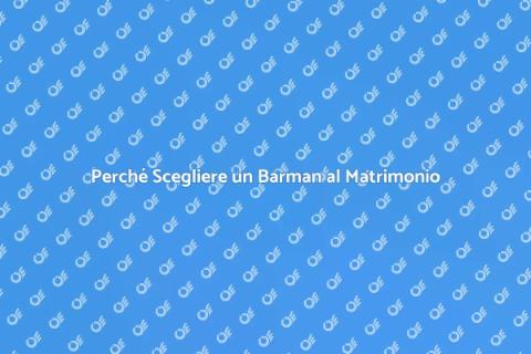 Assumere un Barman per il Matrimonio