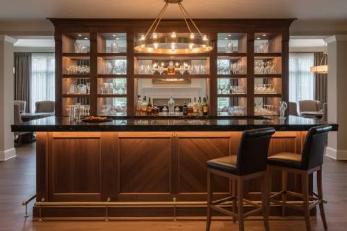un bancone bar industriale