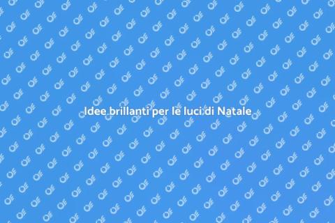 Montare le luci di Natale