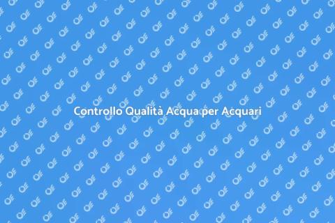 Kit per Controllare la Qualità Acqua