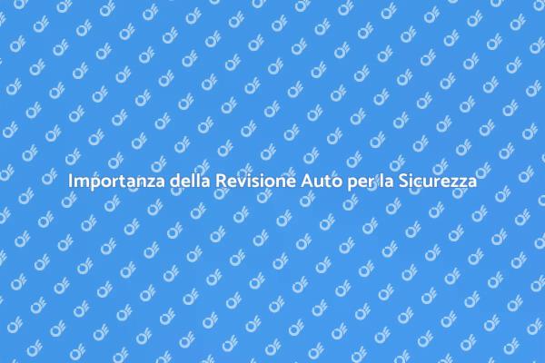 Sicurezza Stradale: Effettua la Revisione