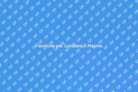Lucidare Marmo nei Saloni di Bellezza