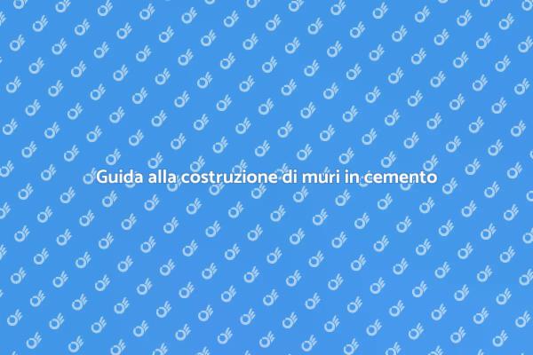 Costruzione di un muro in cemento cellulare