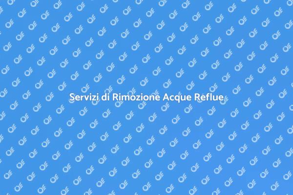 Importanza della Rimozione delle Acque Reflue