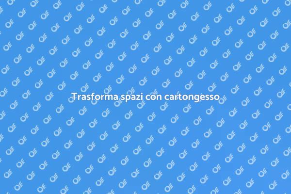 Decorazione innovativa con cartongesso