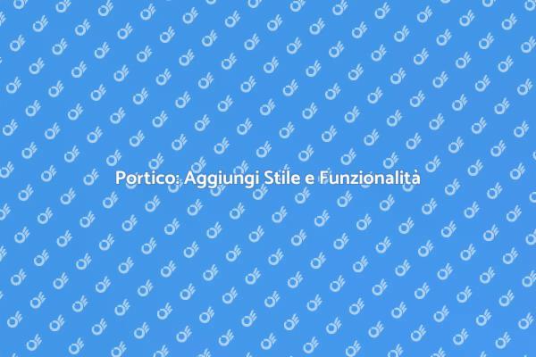 Ristruttura con un Portico Elegante