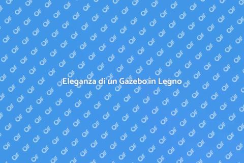 Gazebo in Legno Minimalista