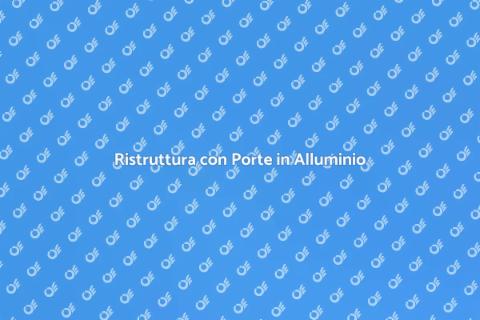 Porta in Alluminio Su Misura