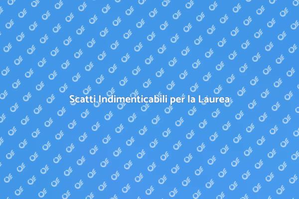Festeggia la Laurea con Foto Uniche
