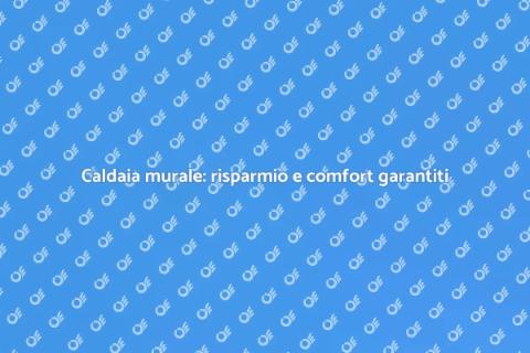 Efficienza caldaia murale: risparmio e comfort