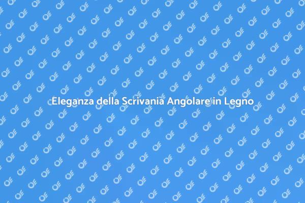 La Scrivania Angolare che Trasforma il Tuo Bar