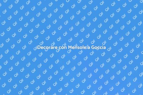 Mensole a Goccia in Cartongesso