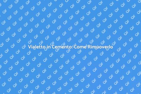 Rimuovere Vialetto in Cemento Facilmente