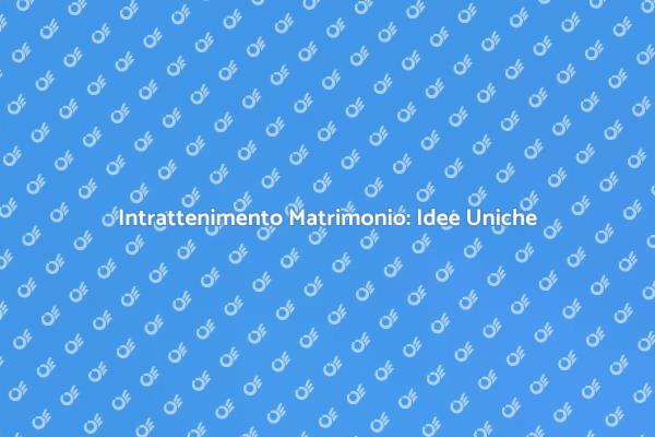 Scegli l'Animazione Perfetta per il Tuo Matrimonio