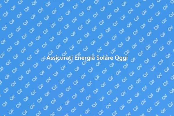 Risparmia con l'Energia Solare