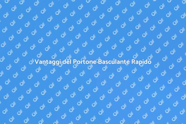Portone Basculante: Estetica e Praticità