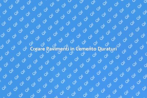 Pavimento in Cemento Resistente