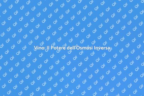 Impianto Osmosi Inversa Vino