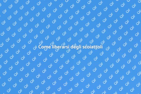 Sconfiggi gli scoiattoli nel tuo giardino