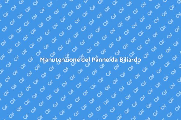 Fodera il Panno del Tuo Tavolo da Biliardo